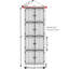 Armoire de rangement 4 niveaux à 4 niveaux avec 8 portes-1643787285