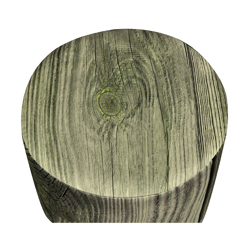 Solid + Manufactured Wood Accent Stool