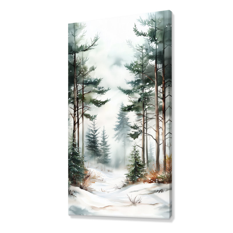 «White Green Adah III - White Landscape», reproduction d'art sur toile, H 32 po x l 24 po, Toile tendue