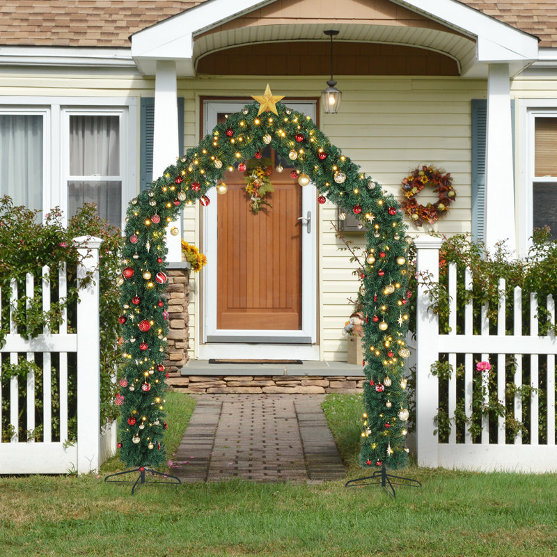 Décoration de Noël en PVC pour arche verte