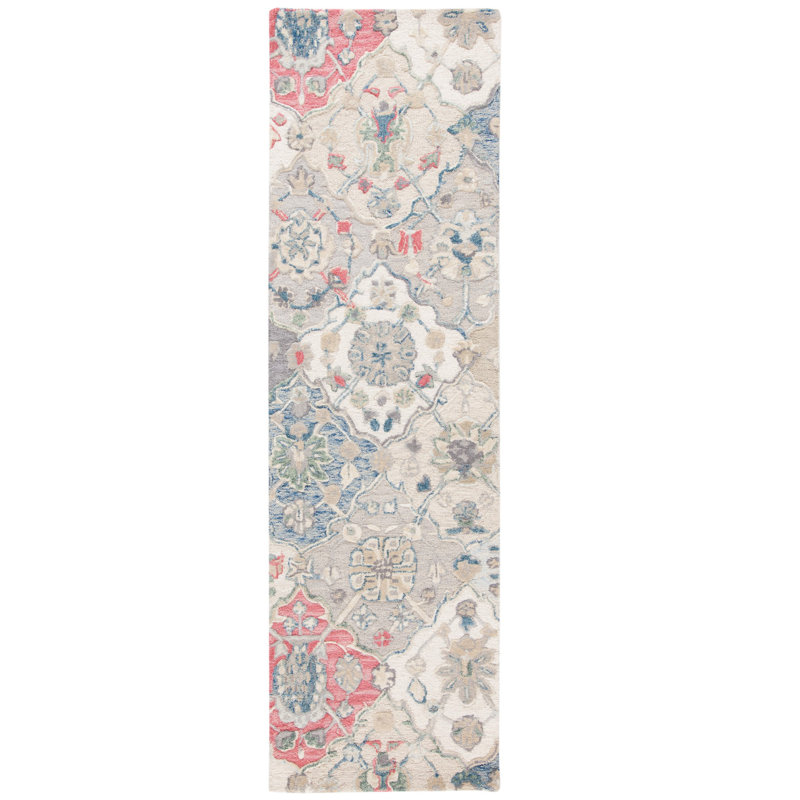 Tecumseth Hand Tufted Wool Oriental Rug, Runner 2'3" x 8'
