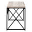 Bureau d'ordinateur, bureau personnel, ordinateur portable, travail, stratifié, métal noir, contemporain, moderne-66991699