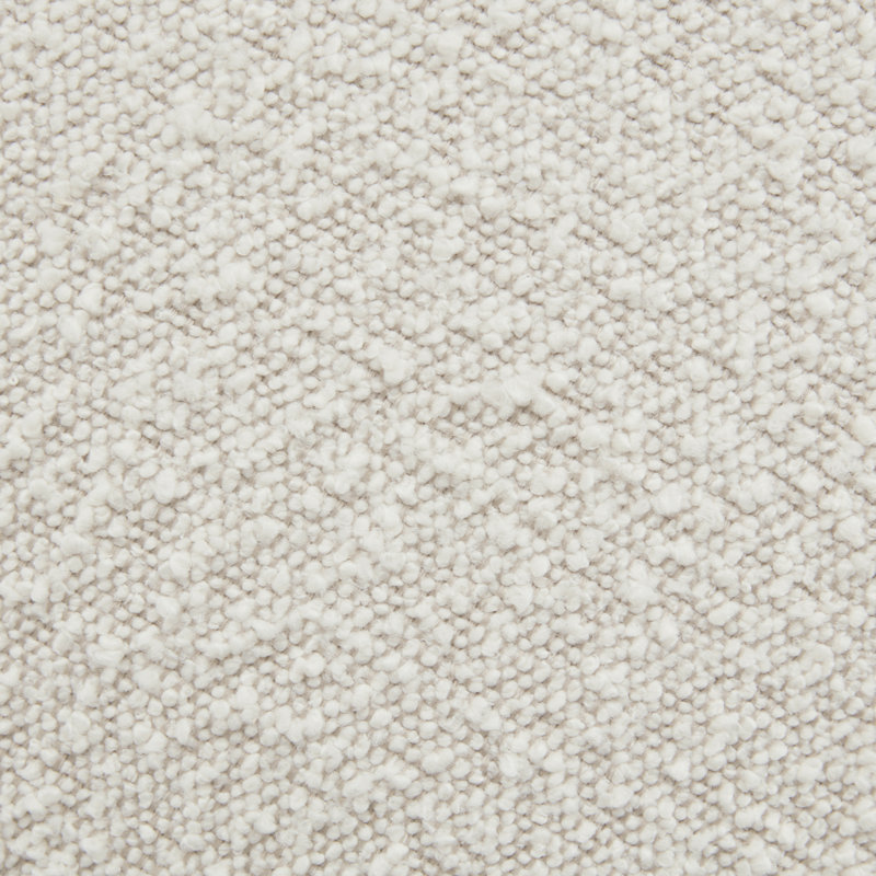 Astoria Upholstered Ottoman, Ivory White Boucle