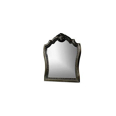 Destiny Traditional Style Mirror Made With Wood Frame In Silver