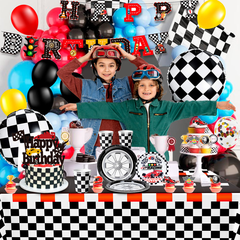 Anniversaire de voiture de course, 117 pièces d'anniversaire de voiture de course
