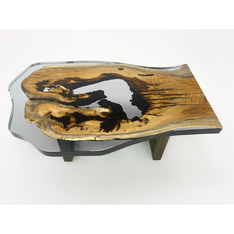 Gray Epoxy Coffee Table