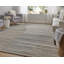 Tapis brun à motif abstrait moderne Jaineel-1007510852