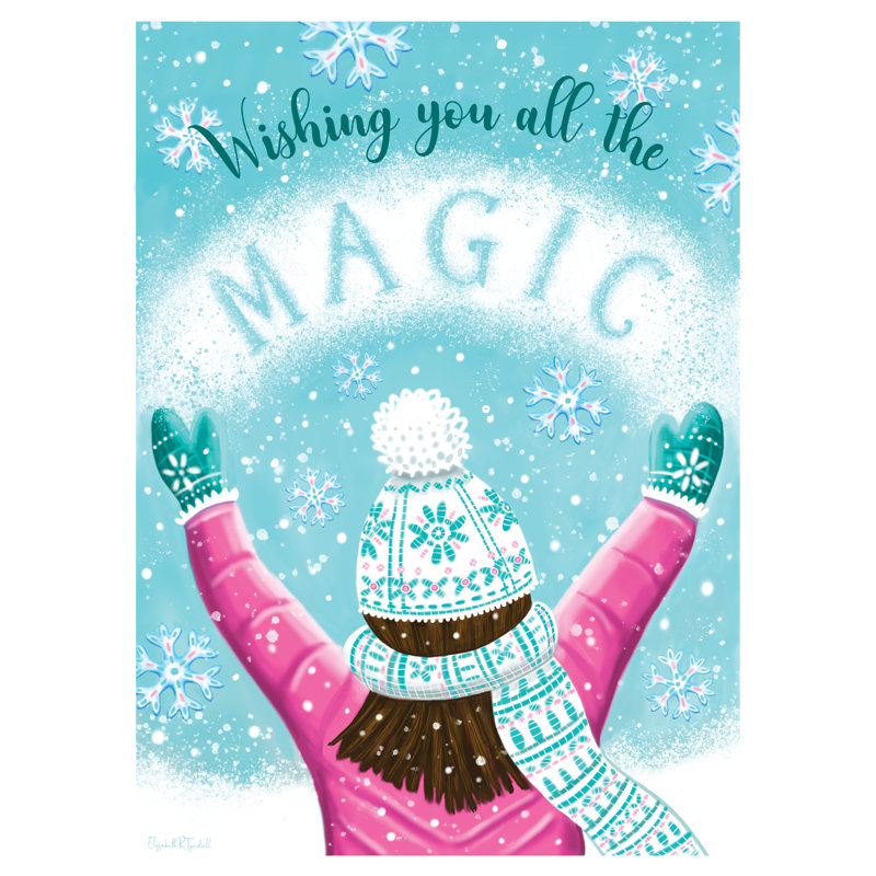 «W souhait You All the Magic» par Elizabeth Tyndall, H 16 po x l 12 po