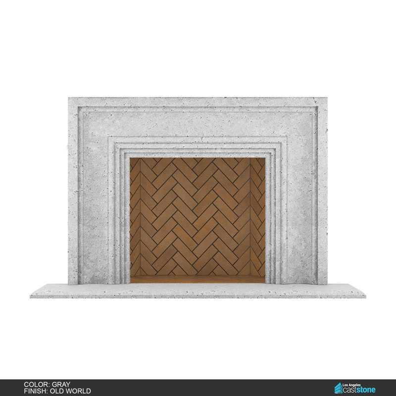 Verona Fireplace Surround, Old World Gray