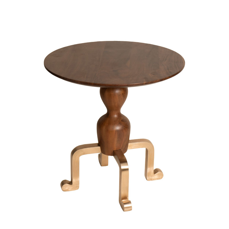 Dawsynn Solid Wood Top End Table