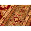 Tapis rouge / brun en laine noué à la main de style oriental Baglari 8 pi x 9 pi 10 po