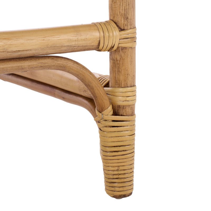 Tabouret de bar avec coussin Mylinda, Miel brun délavé