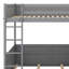 Lit superposé en bois avec tablettes intégrées, boîte de rangement, lumière DEL et station de charge USB-1864250847