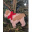 Ornement de Noël bouledogue tricoté à la main