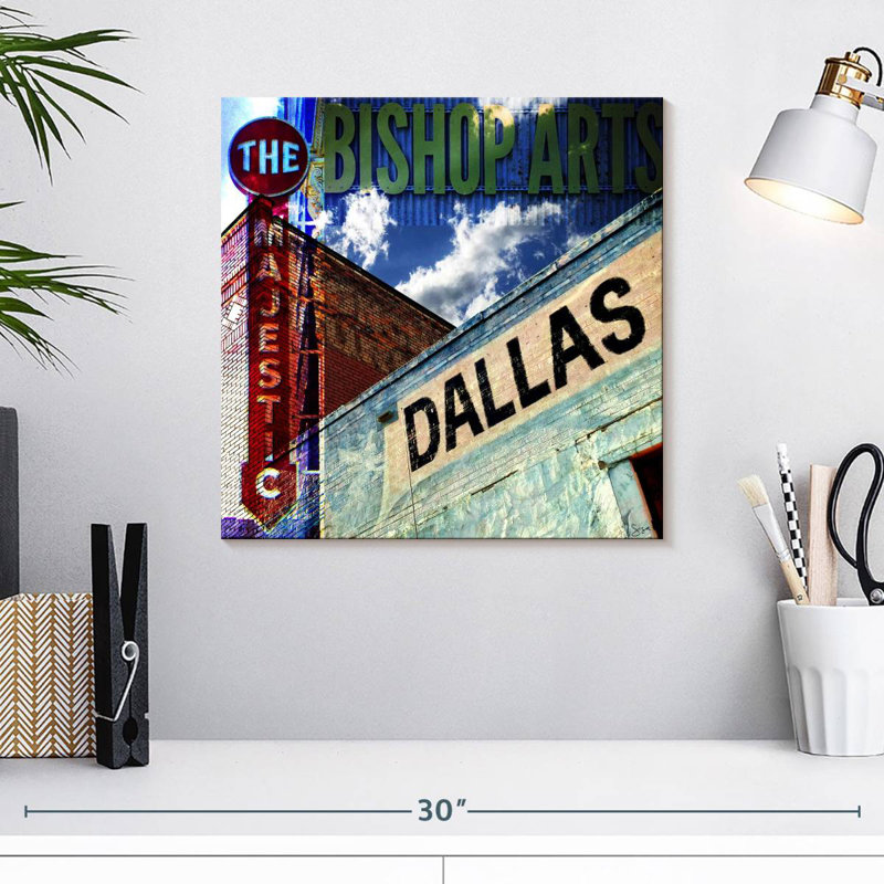 Lilie Bishop Art - Dallas, H 16 po x l 16 po
