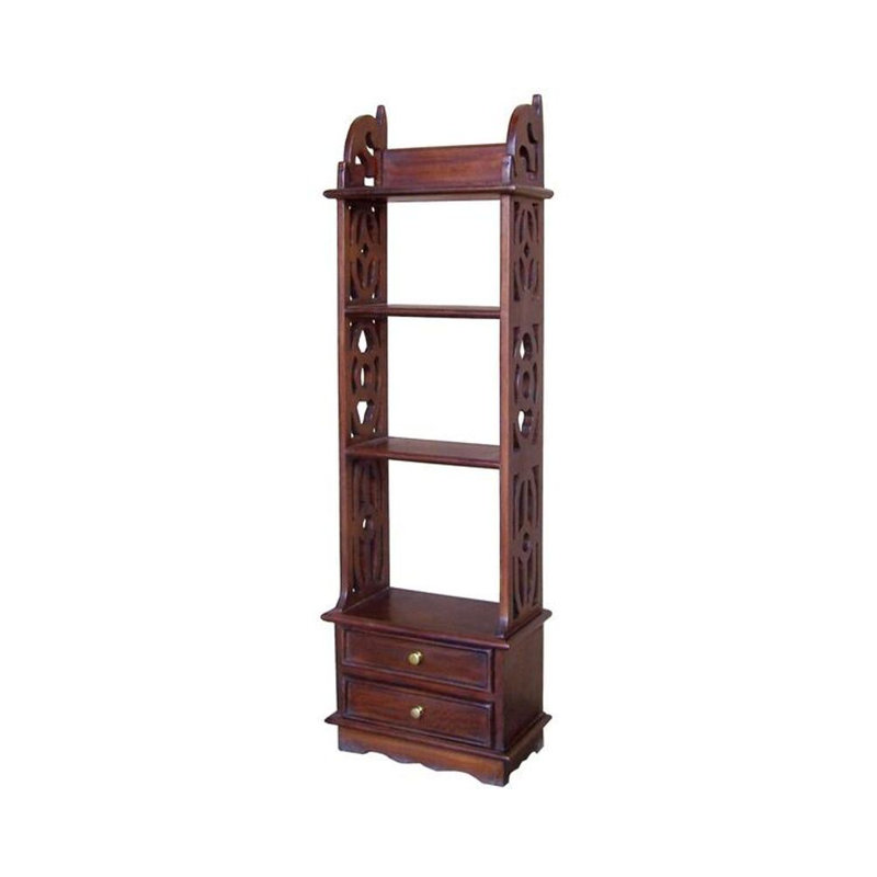 110cm H x 35cm W Solid Wood Standard Bookcase