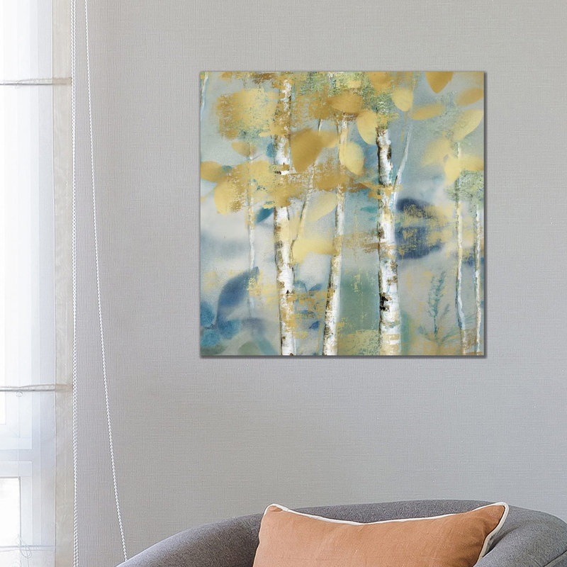 Gilded Forest Detail I by Nan - Wrapped Canvas Painting, 66.04 cm H x 66.04 cm W