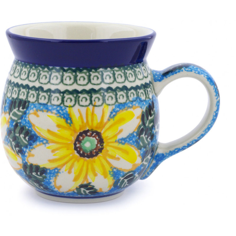 Tasse à bulles en grès 8 oz - French Eyed Susan, 16
