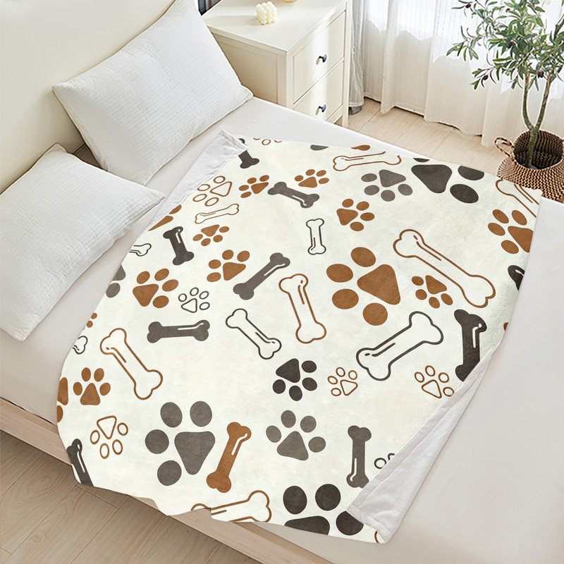 Jeté en flanelle JYK, en microfibre moelleuse, légère, respirante et confortable, L 50 po x l 60 po, Noms de chats