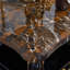 Table basse en bois massif de style européen. Table basse en bois massif