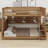 Space-Saving Bunk Bed Featuring Color-Changing Lights, Integrated Shelving & Pegboard-1587424713