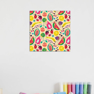 " Tropical Fruits Yellow " by Ninola Design