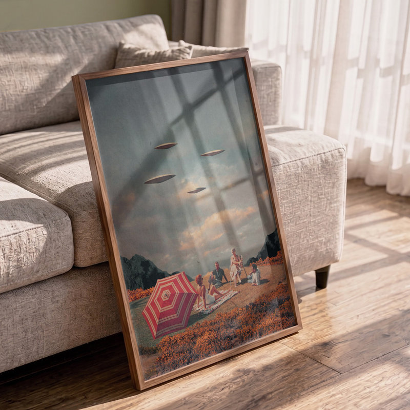 Pretend They Never Came by Frank Moth — Illustration Wall Art, Size, Format, Frame Color