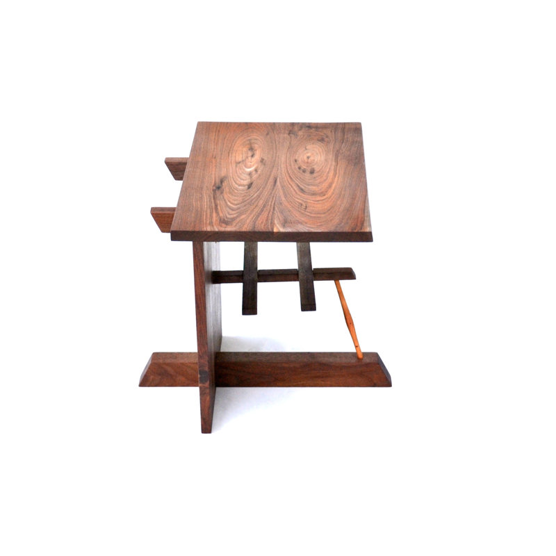 24'' W Solid Wood Console Table, Walnut