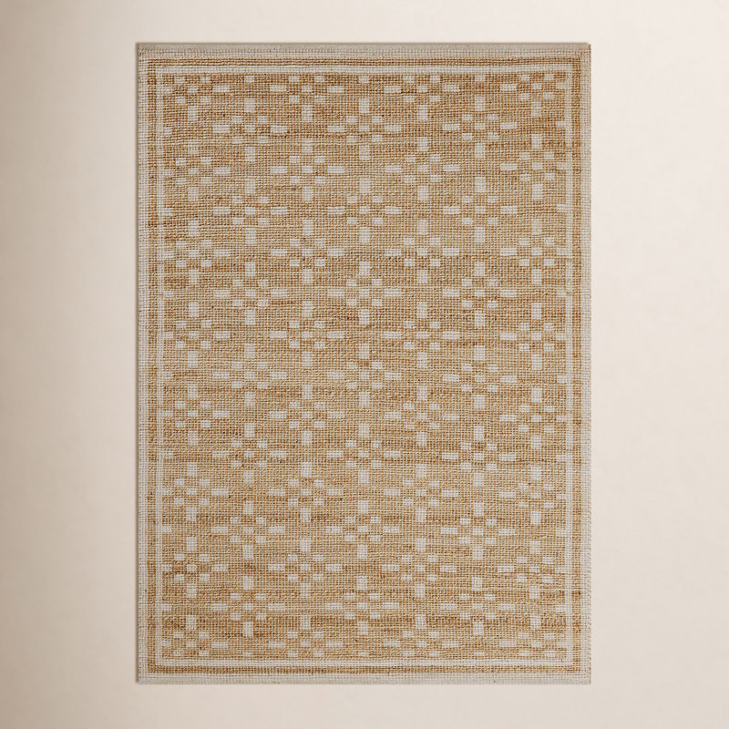 Judy Natural / Ivory Area Rug, Rectangle 7'9" x 9'9"