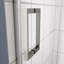 Porte de douche coulissante polie avec verre trempé de 5/16 po et système d'installation facile pour la salle de bain - Rail mural réglable-121166688
