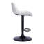 Tabouret de bar en simili cuir blanc glacier Henry (ensemble de 2)-2093678616