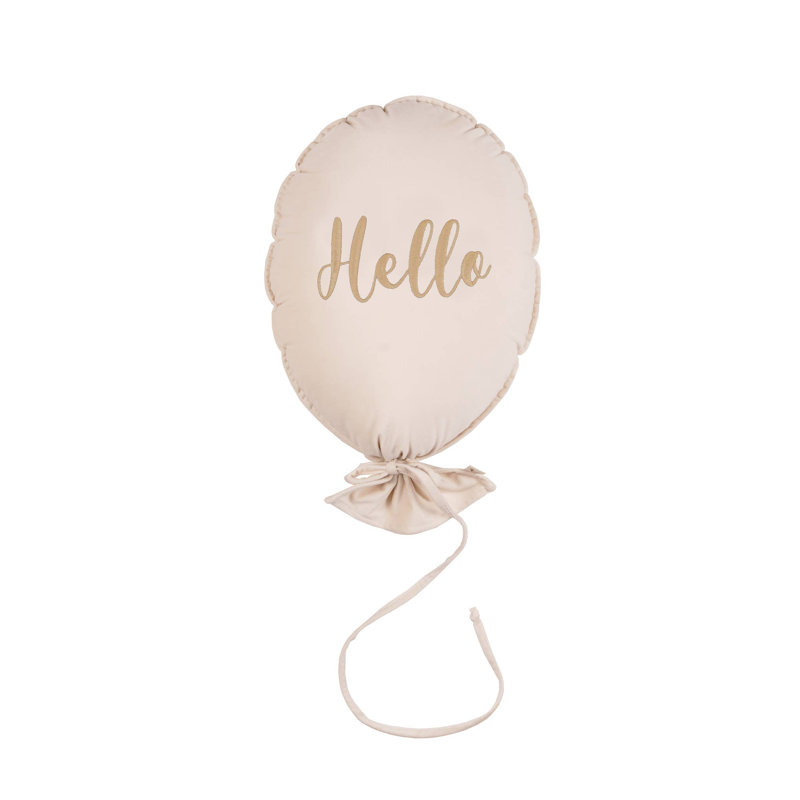 Throw Cushion, Vanilla Cream/Light Gold