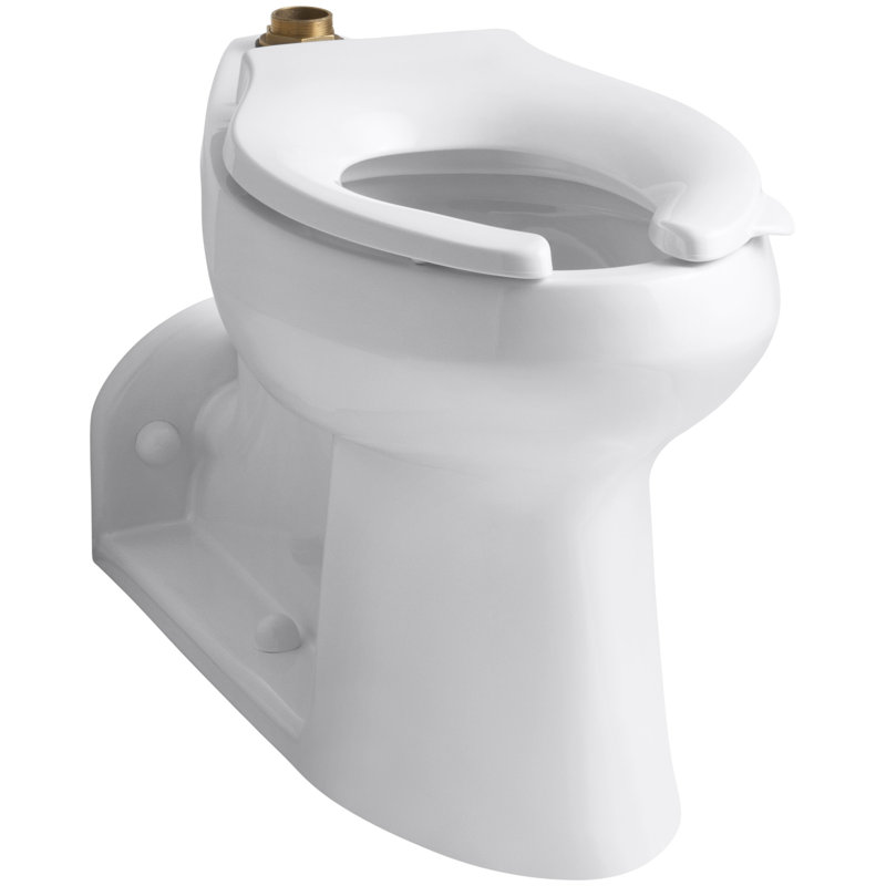 Toilette allongée avec chasse d'eau Anglesey ™ 1,6 GPF (siège non inclus), Blanc