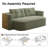 78.7" 2-In-1 Foldable Sofa, Convertible Sleep Sofa Bed With Functional Blanket And Two Soft Pillows, Corduroy Fabric Sofa, Frameless And Bone-Free Sofa, Packaged In A Compression Bag-639067016