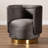 Krishaun Velvet Swivel Barrel Chair-1150421158