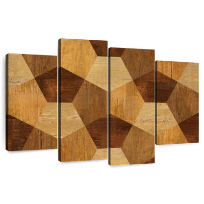 Décoration abstraite en bois