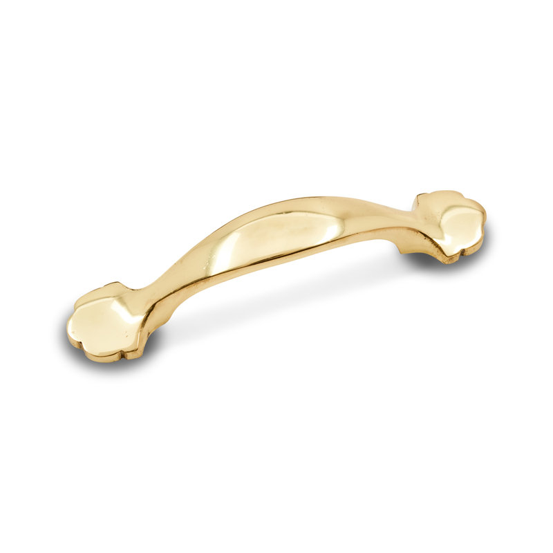 CP Series 3" Center to Center Arch Pull, Polished Brass