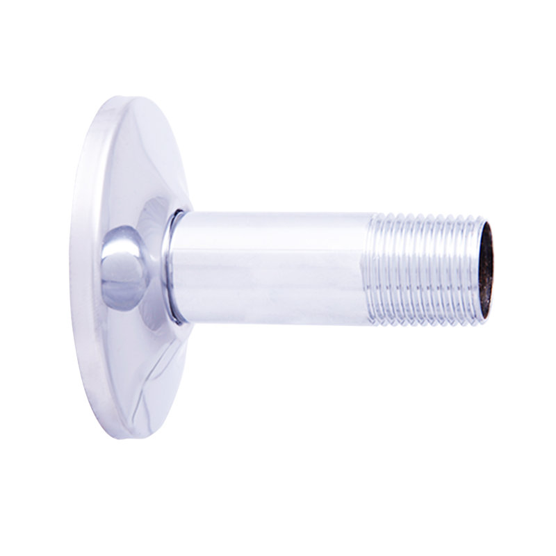 Bras de douche de plafond 3" avec bride, Chrome poli