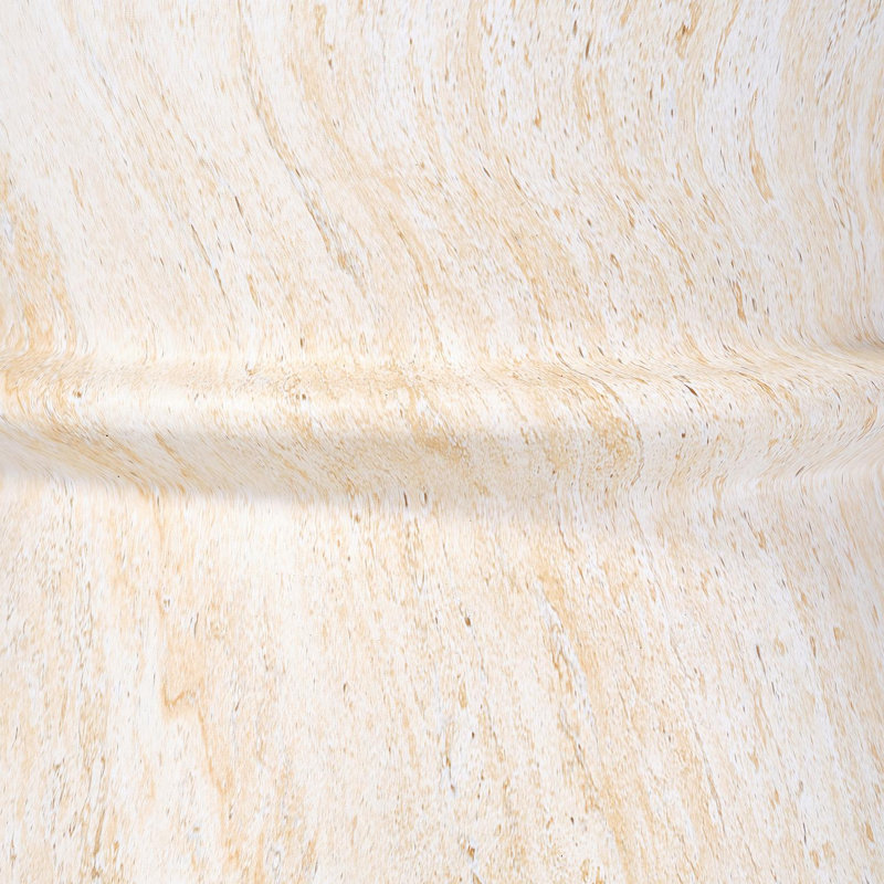 Table d'appoint d'extérieur en forme de sablier avec texture de pierre simulée, Beige, jaune
