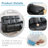 Black Semi-PU Leather 3-Piece Recliner Sofa Set – Manual Reclining Couch Set with Chair, Loveseat & Sofa for Living Room-91916775