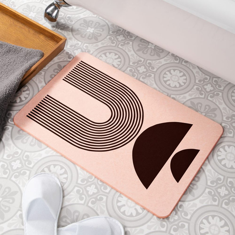 Non-Slip Shower Mat, Pink