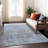 Machine Washable Indoor/Outdoor Xhevrie Blue Rug-2006247136