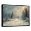 «White Grey Winter route into forest III - Winter Landscape», art mural sur toile-590720949-590720907