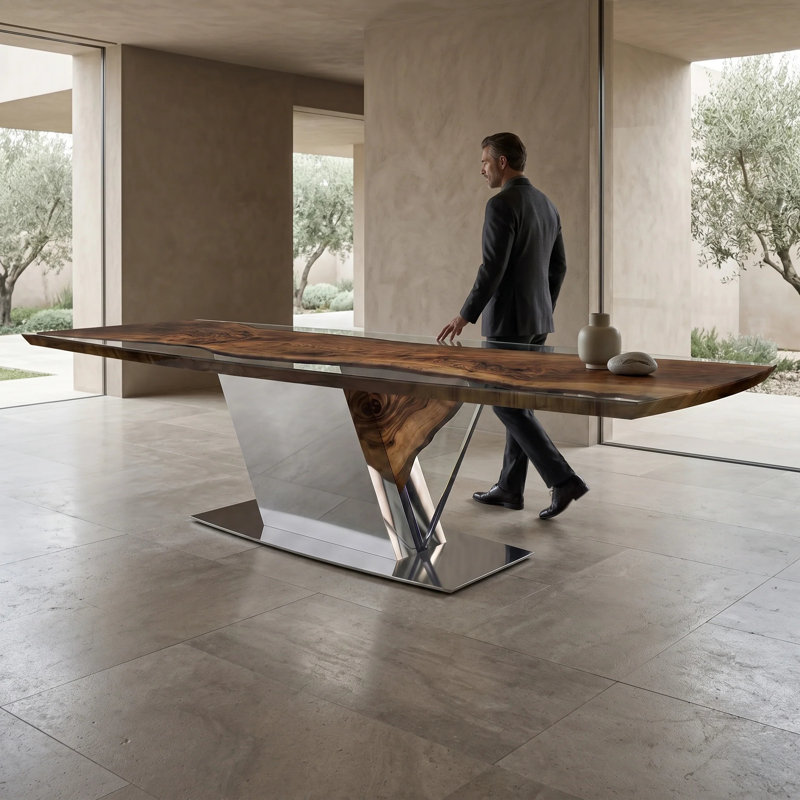Table de salle à manger Evandros, 48" W x 120"L