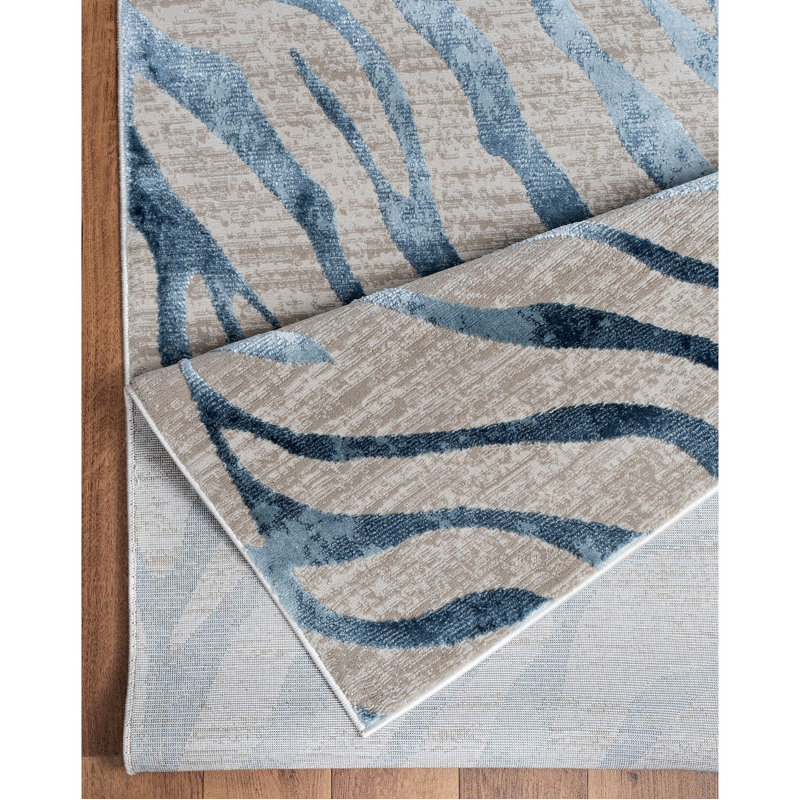Tapis, Bleu, Rectangulaire 2 pi x 3 pi
