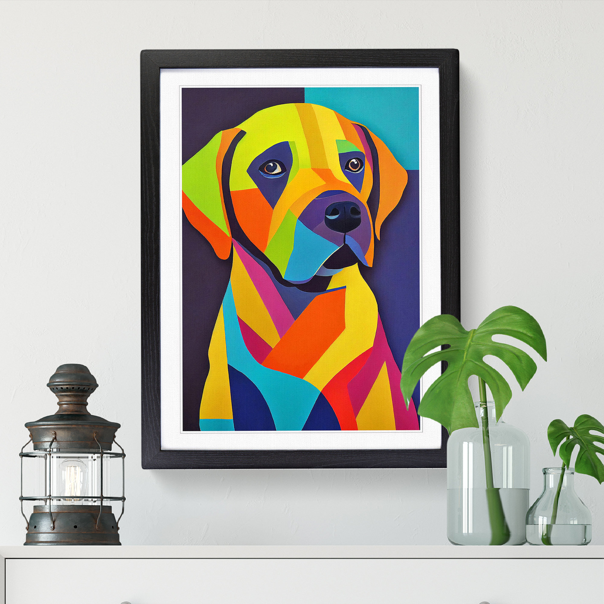 Labrador Photo Frame ClassicLiving Anwesha Labrador Retriever Abstract Vol.5 - Single ...