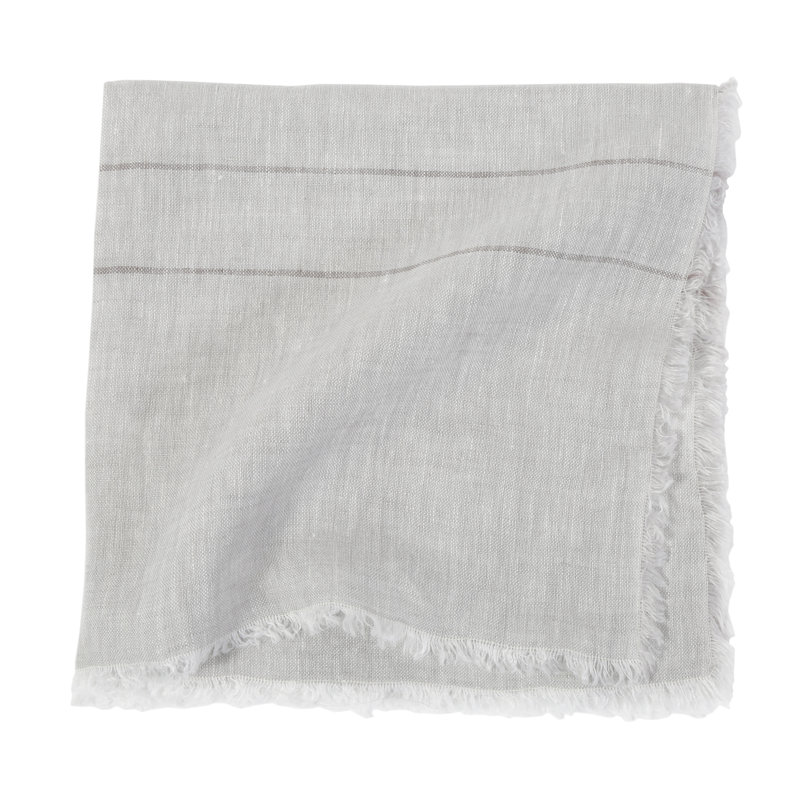 Sonoma Linen Square Napkins, Light Gray
