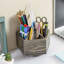 Solid Wood 5 Compartment Pen Holder