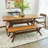 Muhsina Cross Leg Rectangular Dining Table-804823994-786504166