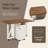 Foldable Drop Leaf Dining Table, MDF,Walnut, 50.28L x 31.19W x 29.82H